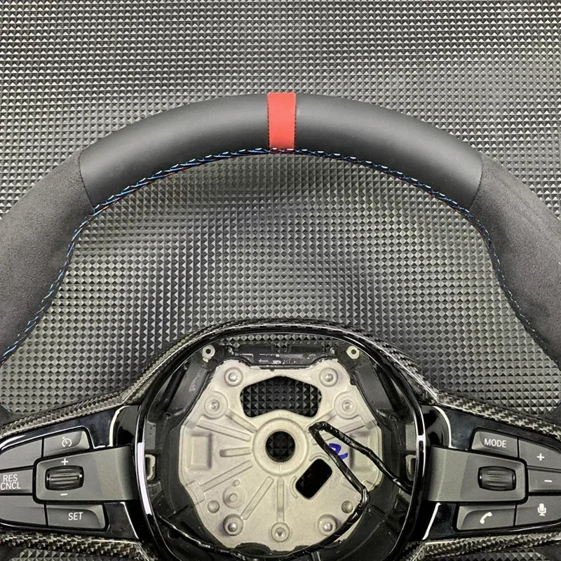 Alcantara & Leather CS Style Steering Wheel for BMW G-Chassis