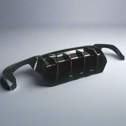 R-Style Rear Diffuser For BMW 5 Series F10 F11 (2010-2016) | Black