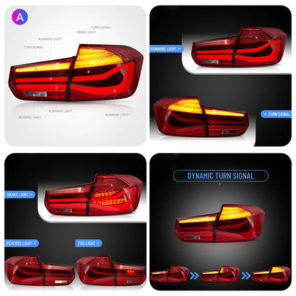 LED Tail Light Assembly Upgrade for BMW 3 Series F35/F30 (2013–2018) | Sequential Turn Signal
