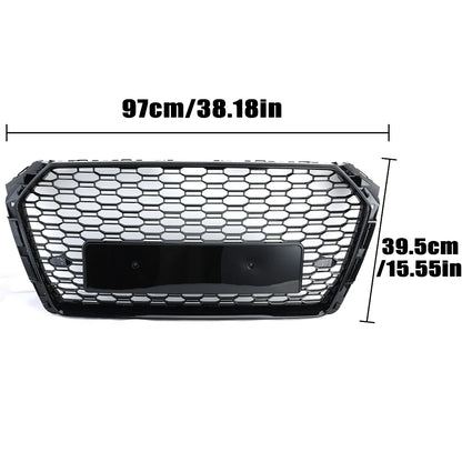 ABS Honeycomb RS Style Front Grille For Audi A4 S4 RS4 A5 RS5 A6 S6 A7 S7 A3 (2008–2022)