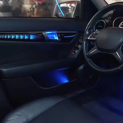 64-Color Ambient Light Kit for Mercedes W204 C-Class (2008–2014) | 18-in-1 Interior Atmosphere Lamp