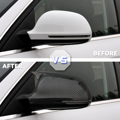 M-Style Carbon Fiber Mirror Covers For Audi A3, A4, S4, A5, S5, A6, A8 B8 8T