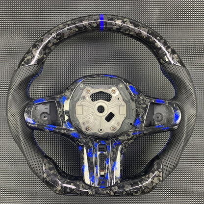 M Sport Carbon Fiber Leather Steering Wheel for BMW G-Chassis