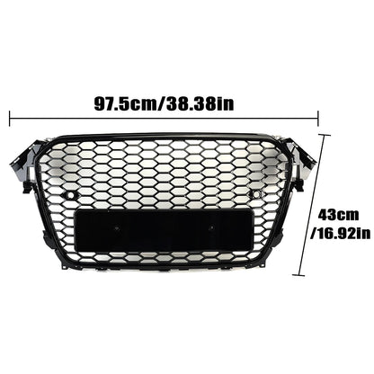 ABS Honeycomb RS Style Front Grille For Audi A4 S4 RS4 A5 RS5 A6 S6 A7 S7 A3 (2008–2022)