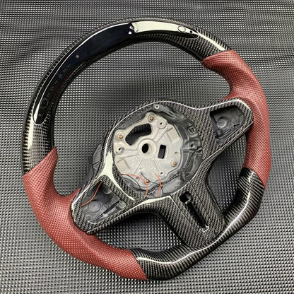 M Sport Carbon Fiber Leather Steering Wheel for BMW G-Chassis