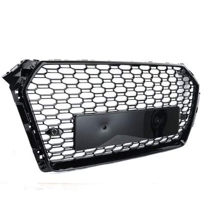 ABS Honeycomb RS Style Front Grille For Audi A4 S4 RS4 A5 RS5 A6 S6 A7 S7 A3 (2008–2022)