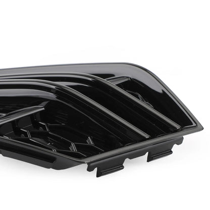 Black Fog Light Covers for Audi A4 B9 S-Line (2016–2018)