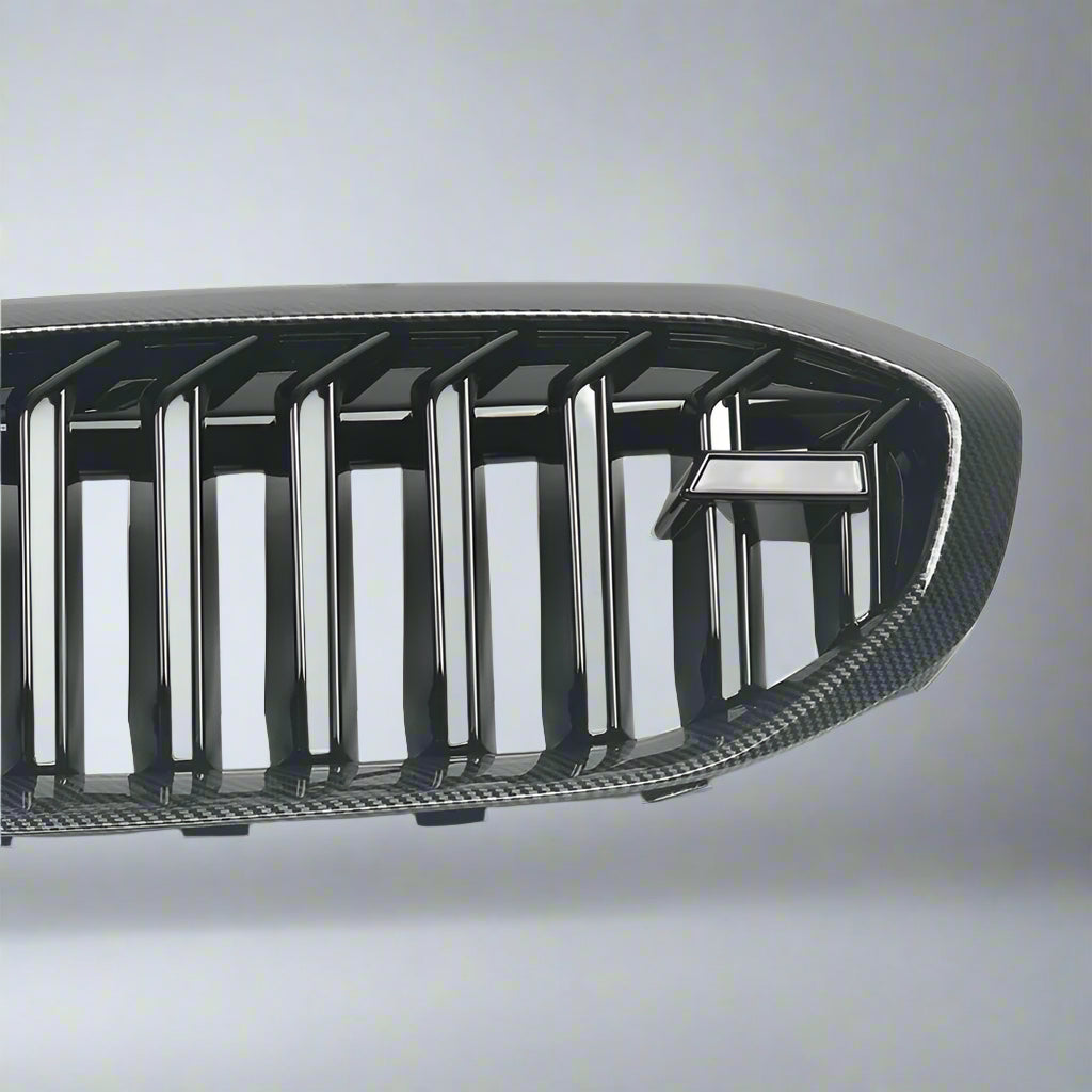 M5 STYLE Front Grille for BMW G20 G21 3 SERIES 2019+ | Carbon & Gloss Black