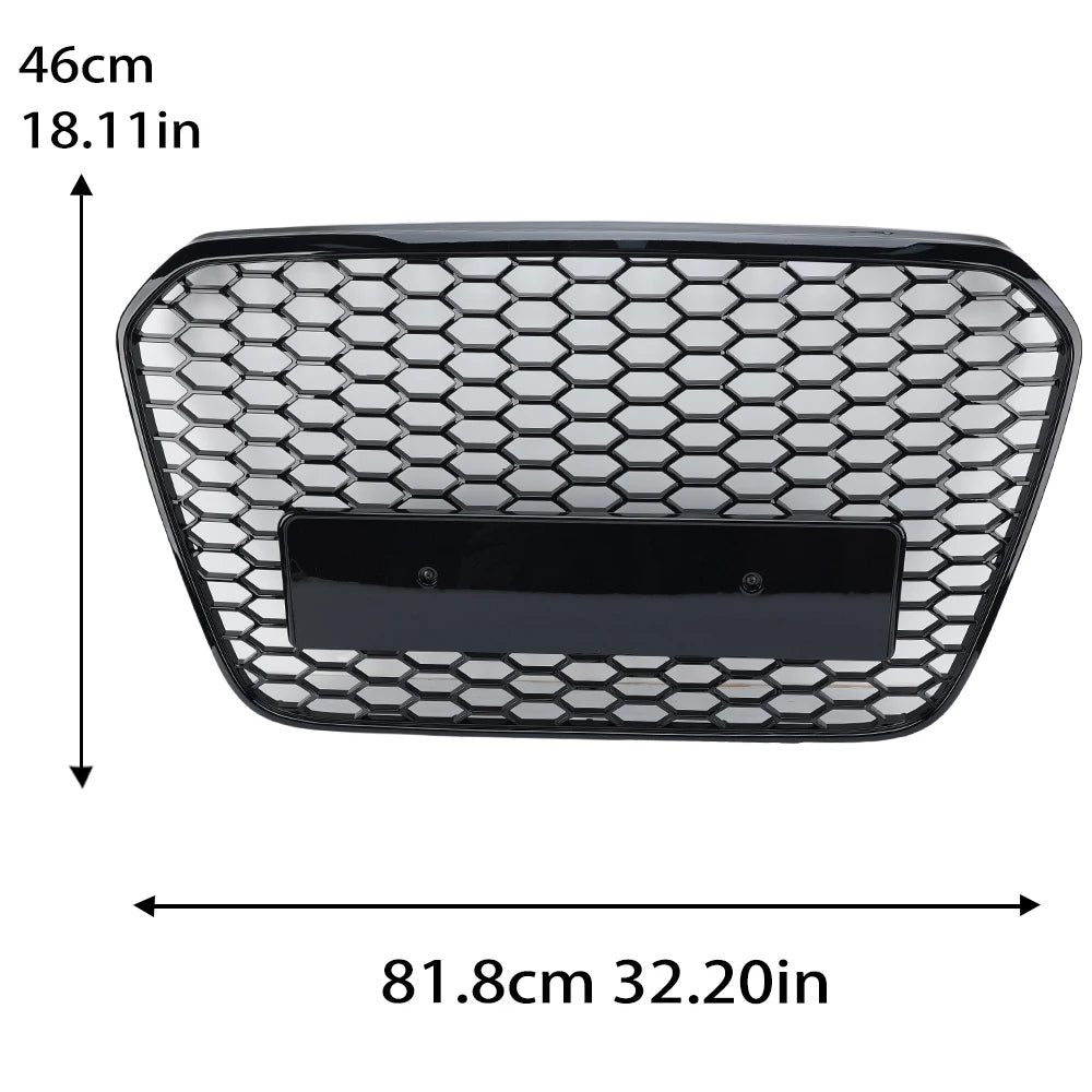 ABS Honeycomb RS Style Front Grille For Audi A4 S4 RS4 A5 RS5 A6 S6 A7 S7 A3 (2008–2022)