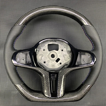 M Sport Carbon Fiber Leather Steering Wheel for BMW G-Chassis