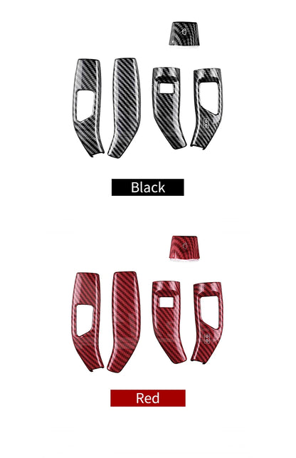 Carbon Fiber Gear Shift and Wiper Rod Cover for Mercedes-Benz (2013–2023)