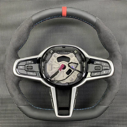 Alcantara & Leather CS Style Steering Wheel for BMW G-Chassis