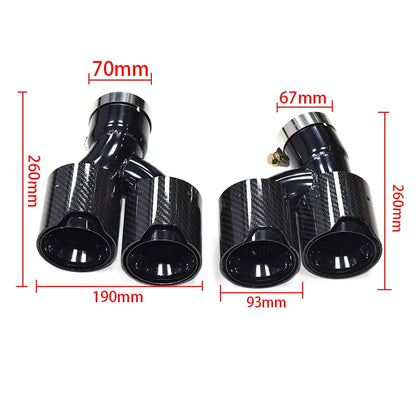 Carbon Fiber Quad Exhaust Tip Conversion For BMW G30/G31 2018+