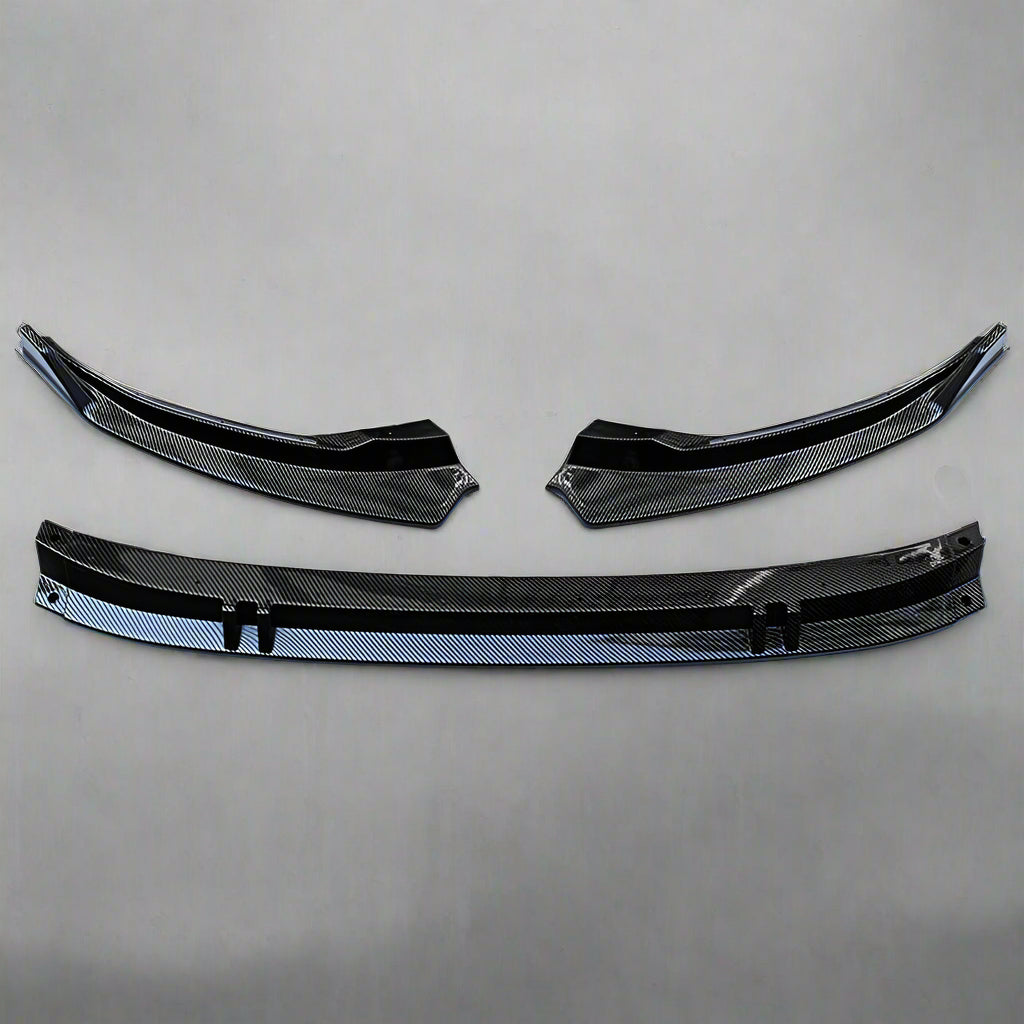 3PCS Front Lip for Audi 8Y S-Line/S3 (2020–Present) | Gloss Black & Carbon Look