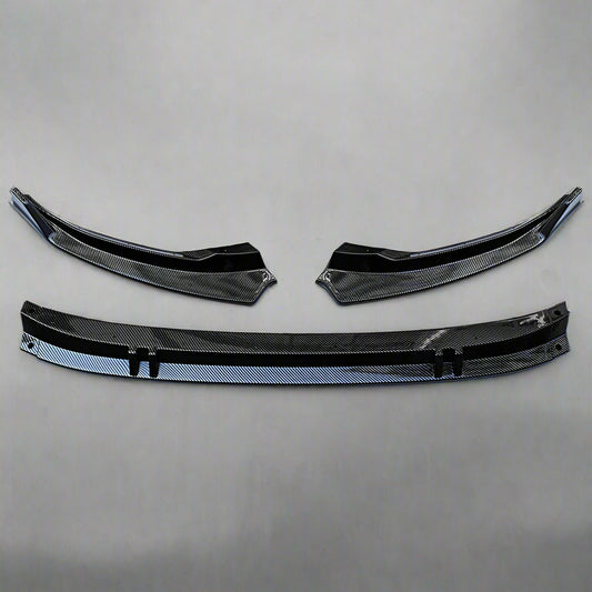 3PCS Front Lip for Audi 8Y S-Line/S3 (2020–Present) | Gloss Black & Carbon Look