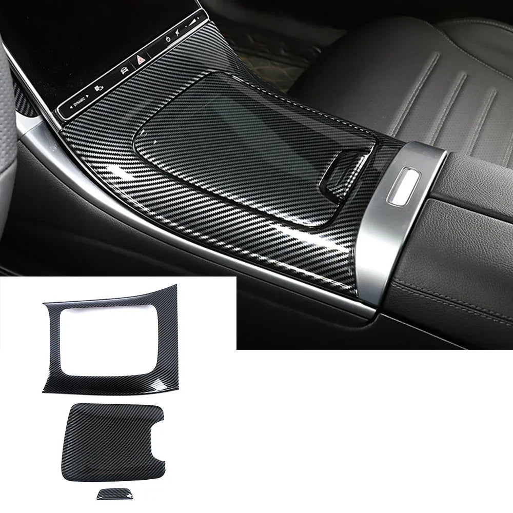 Carbon Fiber Center Console Trim for Mercedes-Benz W206 2022–2024