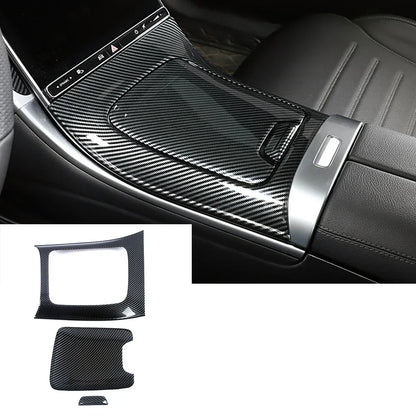 Carbon Fiber Center Console Trim for Mercedes-Benz W206 2022–2024