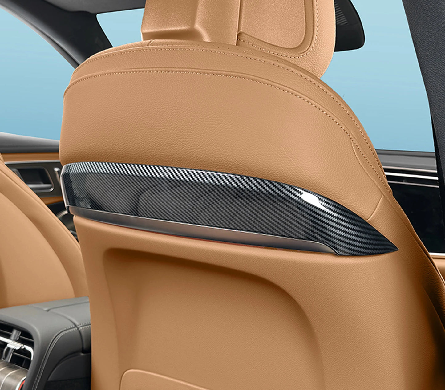 ABS Carbon Fiber Seat Back Panel Trim for Mercedes-Benz E-Class W214/S214 (2024)