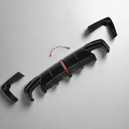 F1 Style Rear Diffuser with LED Light For BMW G30/G31 M550i 2017+