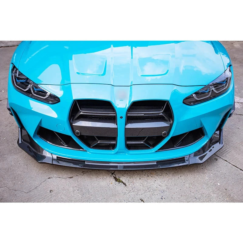 V Style Dry Carbon Fiber Front Lip For BMW M3 G80 & M4 G82 | 3 PCS