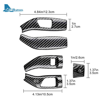 Carbon Fiber Gear Shift and Wiper Rod Cover for Mercedes-Benz (2013–2023)