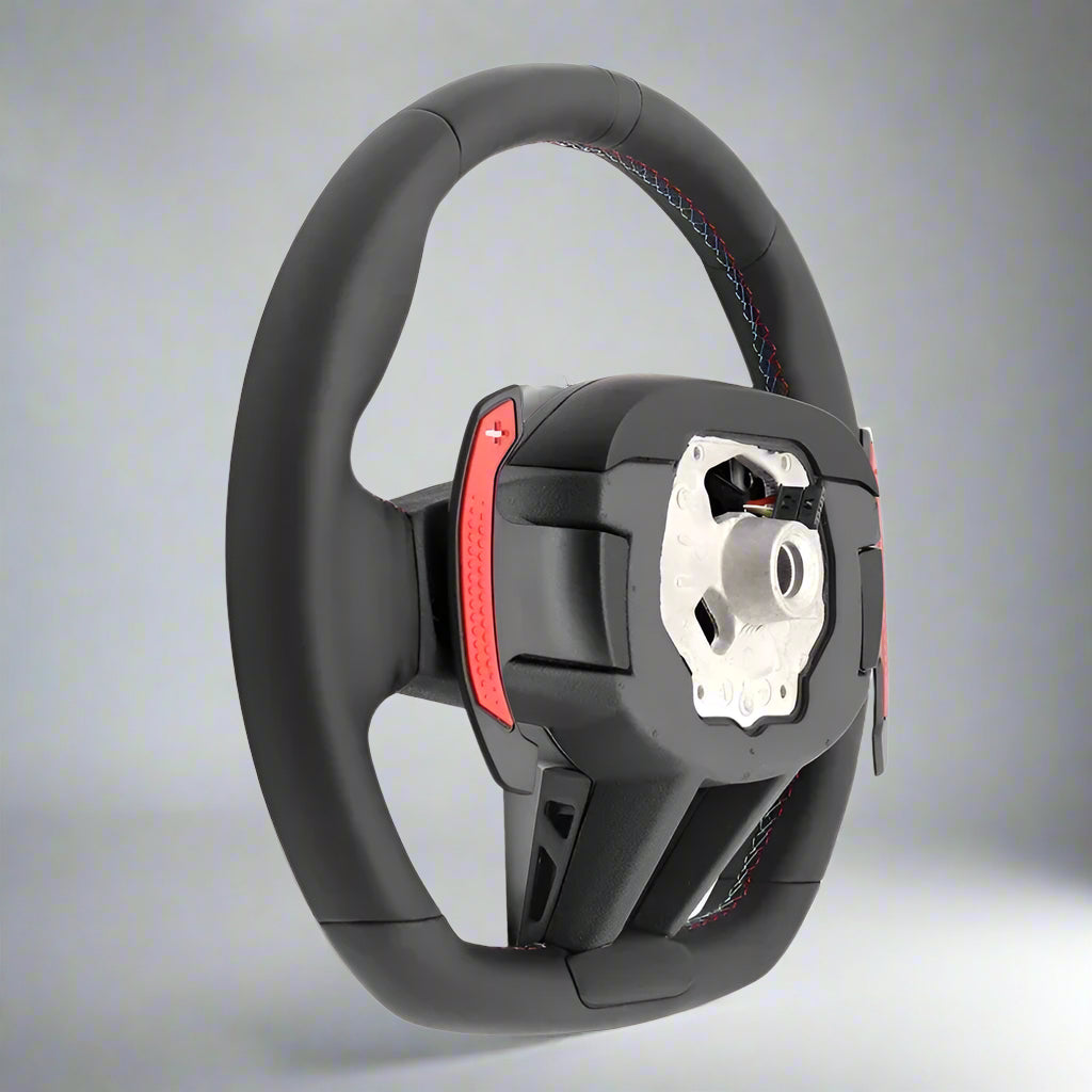 Leather & Carbon Fiber CS Style Steering Wheel for BMW G-Chassis Models