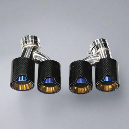 Carbon Fiber Quad Exhaust Tip Conversion For BMW G30/G31 2018+