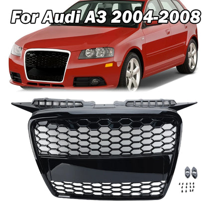 ABS Honeycomb RS Style Front Grille For Audi A4 S4 RS4 A5 RS5 A6 S6 A7 S7 A3 (2008–2022)