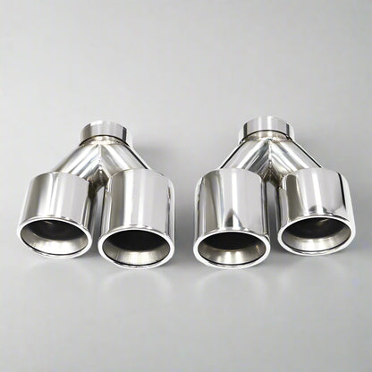 Quad Carbon Fiber M Performance Exhaust Tip For BMW F10 F11 G30 G31