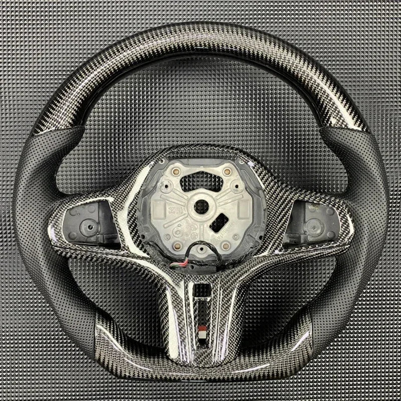M Sport Carbon Fiber Leather Steering Wheel for BMW G-Chassis