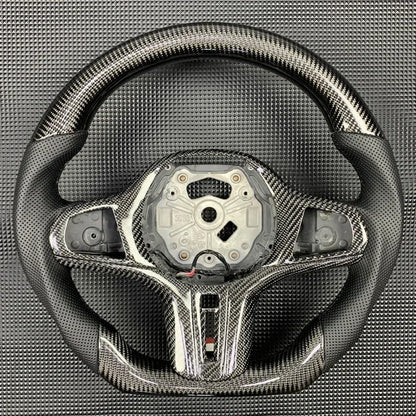 M Sport Carbon Fiber Leather Steering Wheel for BMW G-Chassis