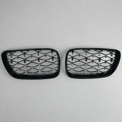 Diamond Front Kidney Grill For BMW 2 Series F22/F23/F87 (2014-2019)