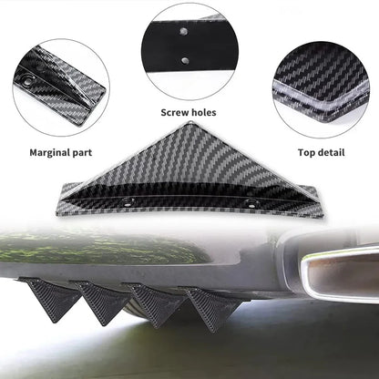 6PCS Shark Fin Diffuser Set for Audi A4 A5 A6