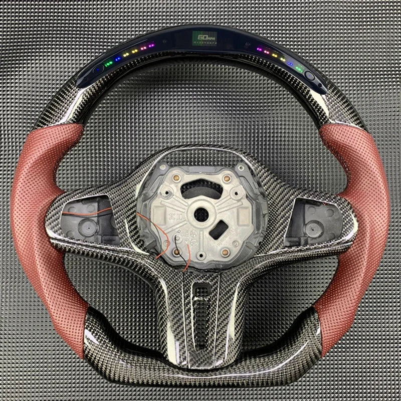 M Sport Carbon Fiber Leather Steering Wheel for BMW G-Chassis
