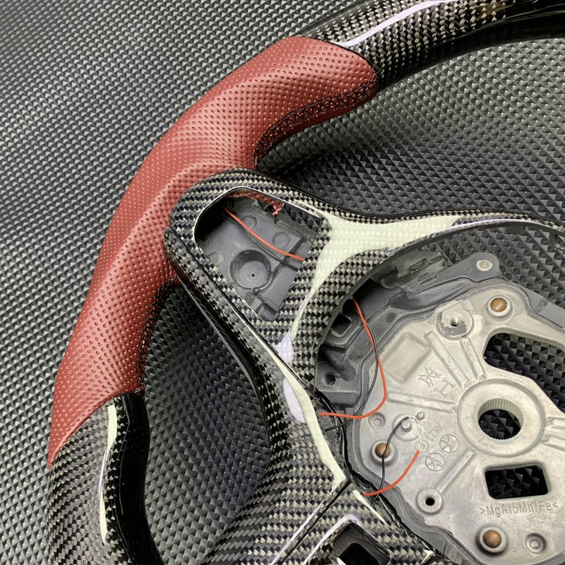 M Sport Carbon Fiber Leather Steering Wheel for BMW G-Chassis