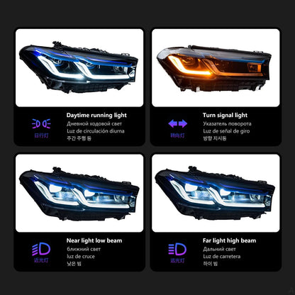 Laser LED Headlight Upgrade for BMW G30 5 Series (2017-2021)