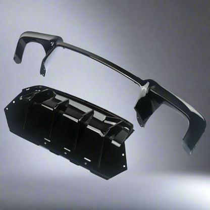 R-Style Rear Diffuser For BMW 5 Series F10 F11 (2010-2016) | Black