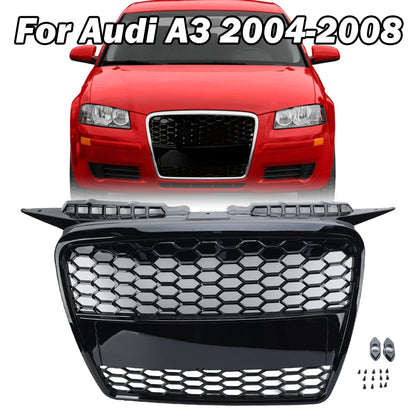 ABS Honeycomb RS Style Front Grille For Audi A4 S4 RS4 A5 RS5 A6 S6 A7 S7 A3 (2008–2022)