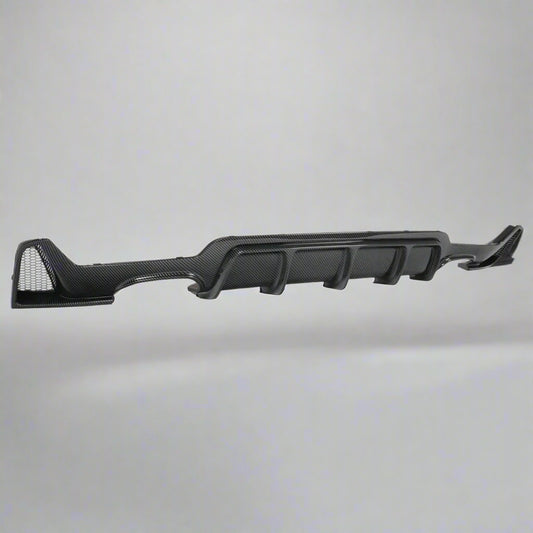 M-Sport Quad Exhaust Rear Diffuser For BMW 4 Series F32 F33 | Carbon Style