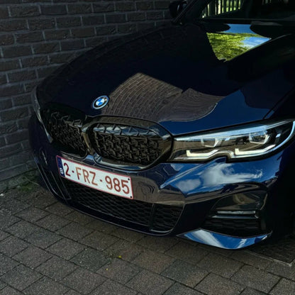 Diamond Kidney Grill for BMW 3 Series G20 & G21 | Gloss Black