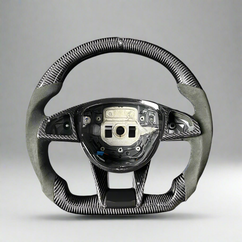 Carbon Fiber Steering Wheel for Mercedes AMG A45, C43, C63, E63, S63 (W205, W213, W222)