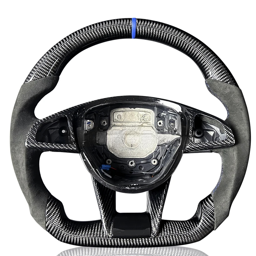 Carbon Fiber Steering Wheel for Mercedes AMG A45, C43, C63, E63, S63 (W205, W213, W222)