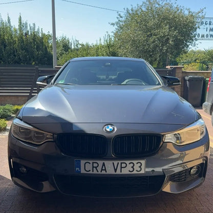 Dual Slat Front Kidney Grill for For BMW 4 Series F32 F33 F36 F80 F82 | Gloss Black
