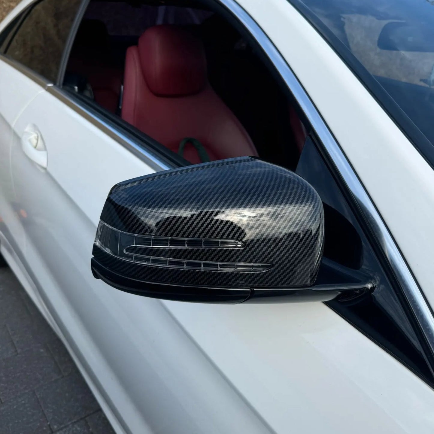 Side View Mirror Cap Upgrade for Mercedes Benz W204, W212, W176, X156, C117, X204, W221