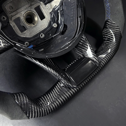 Carbon Fiber Steering Wheel for Mercedes AMG A45, C43, C63, E63, S63 (W205, W213, W222)